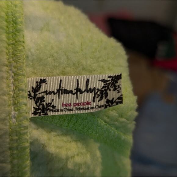 Free People Intimately Green Tie Dye Kelly Washed Drawstring Shorts Size M - Picture 5 of 7